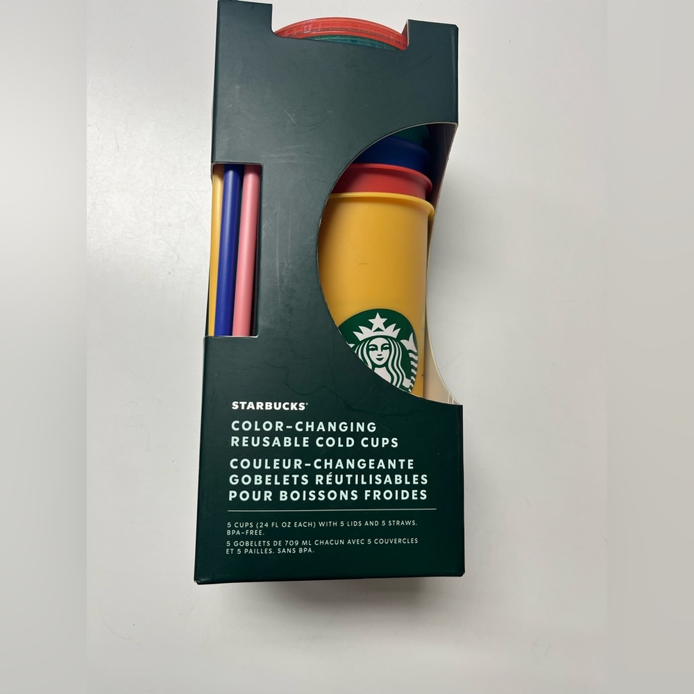 Starbucks Reusable Color Changing Cold Cups (5 Pieces)